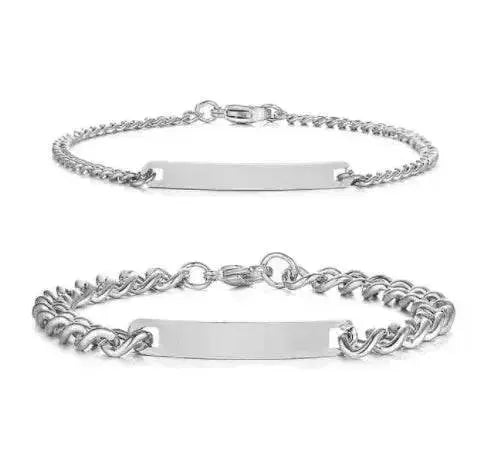 Unisex Titanium Steel Curved Plate Rose Gold Plated Bracelet - www.Shopthatapp.com