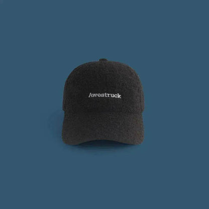 Unisex Unique Design Of Lamb Wool Alphabet Plush Hat - www.Shopthatapp.com