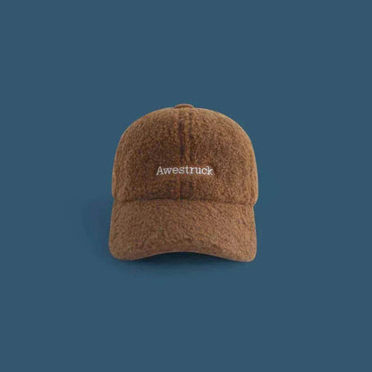Unisex Unique Design Of Lamb Wool Alphabet Plush Hat - www.Shopthatapp.com #