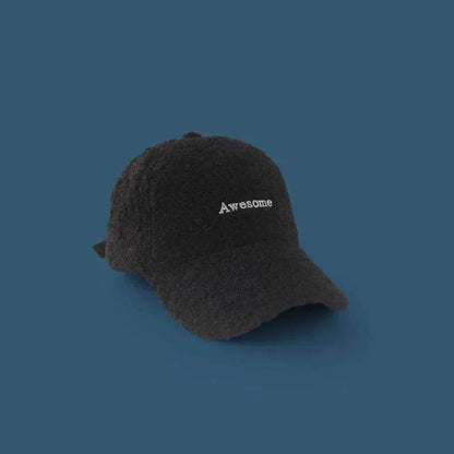 Unisex Unique Design Of Lamb Wool Alphabet Plush Hat - www.Shopthatapp.com #