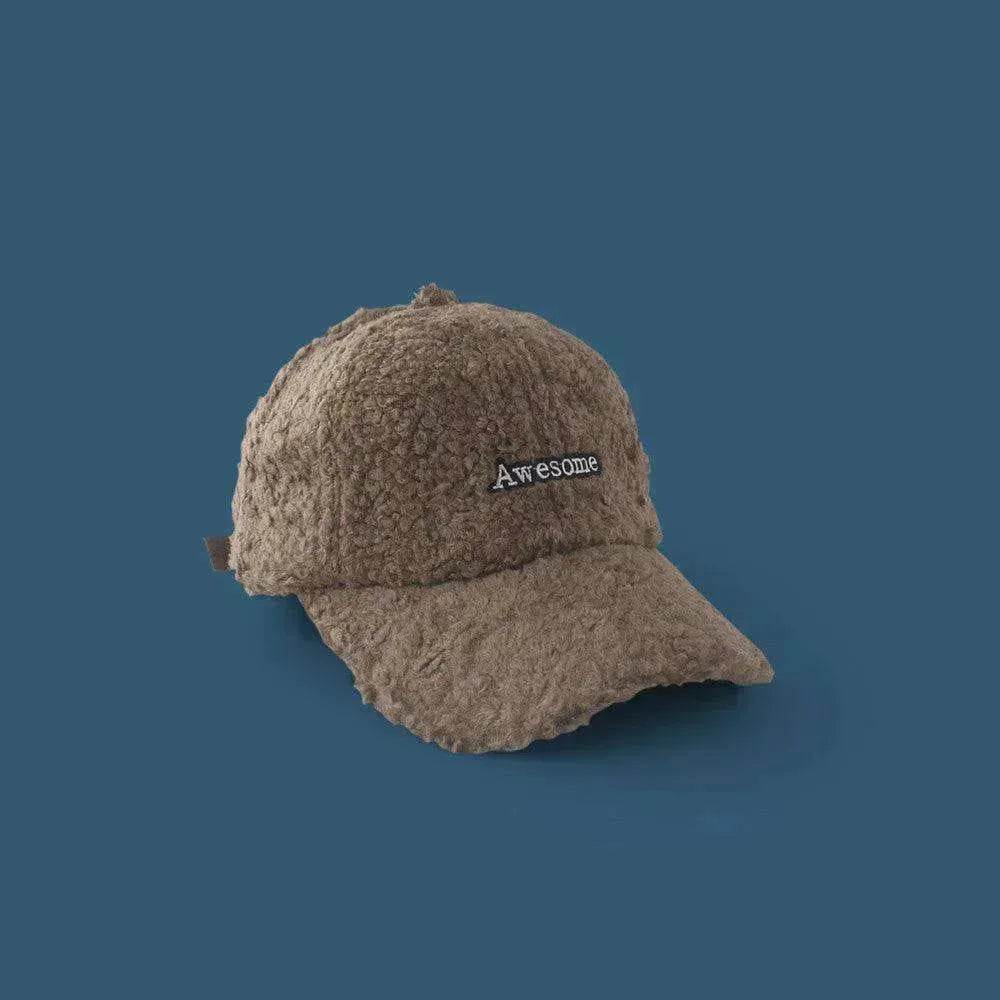 Unisex Unique Design Of Lamb Wool Alphabet Plush Hat - www.Shopthatapp.com #