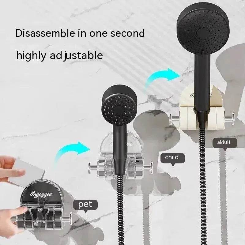 Universal Shower Stand Hanging Head Bracket Punch-free - www.Shopthatapp.com #