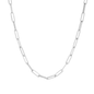 Collier chaîne trombone en argent