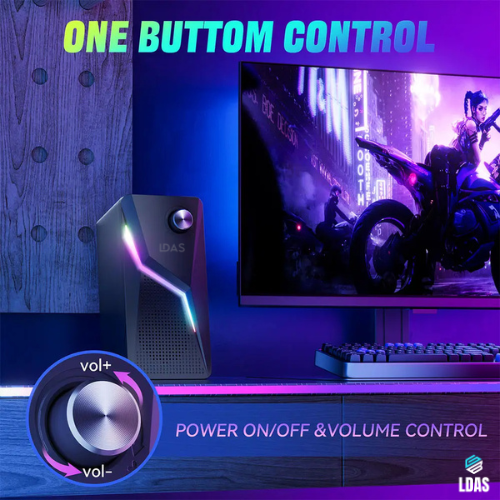LDAS Computer Speakers for Desktop Monitor, USB/USB-C Powered PC Speakers - www.Shopthatapp.com