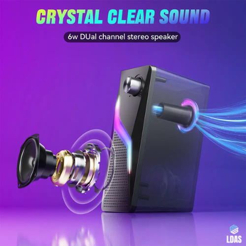 LDAS Computer Speakers for Desktop Monitor, USB/USB-C Powered PC Speakers - www.Shopthatapp.com