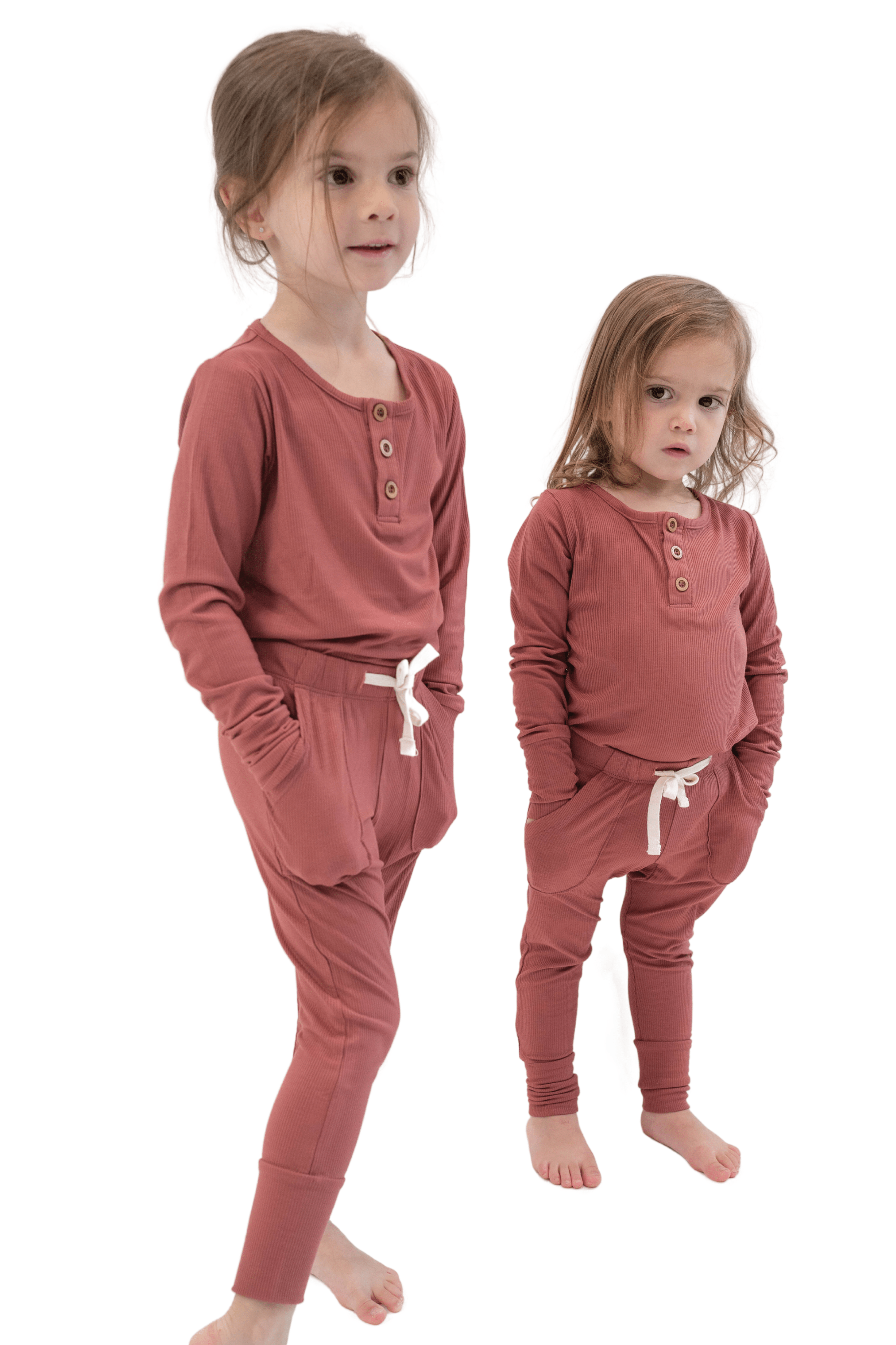 Dusk Red Ribbed PJ Set - www.Shopthatapp.com