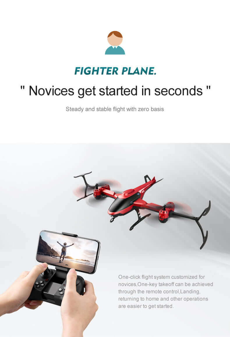 V10 4K Mini RC Drone with HD Camera, FPV Quadcopter, Professional 4K Drone Toy - www.Shopthatapp.com #