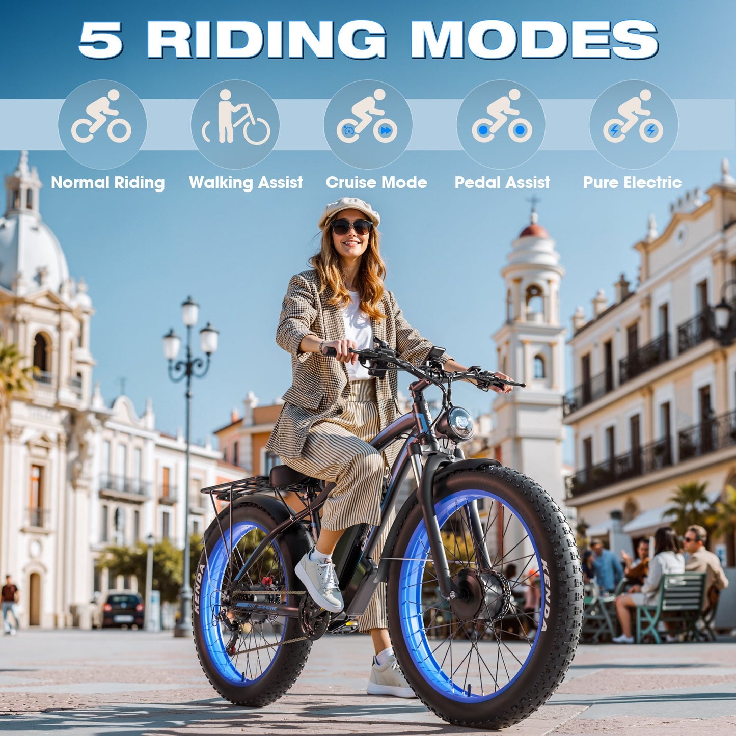 E·BYCCO&GAMVIRE 24" V7PRO Dual Motors 4000W Peak 5000W 52V 32AH Long Distance Electric Bike - www.Shopthatapp.com