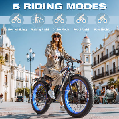 E·BYCCO&GAMVIRE 24" V7PRO Dual Motors 4000W Peak 5000W 52V 32AH Long Distance Electric Bike - www.Shopthatapp.com
