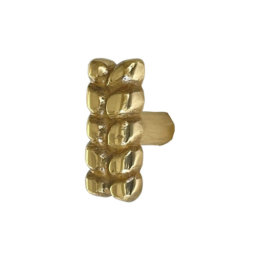 Brass Knob, Polished Brass, 1.4x0.6 in - www.Shopthatapp.com