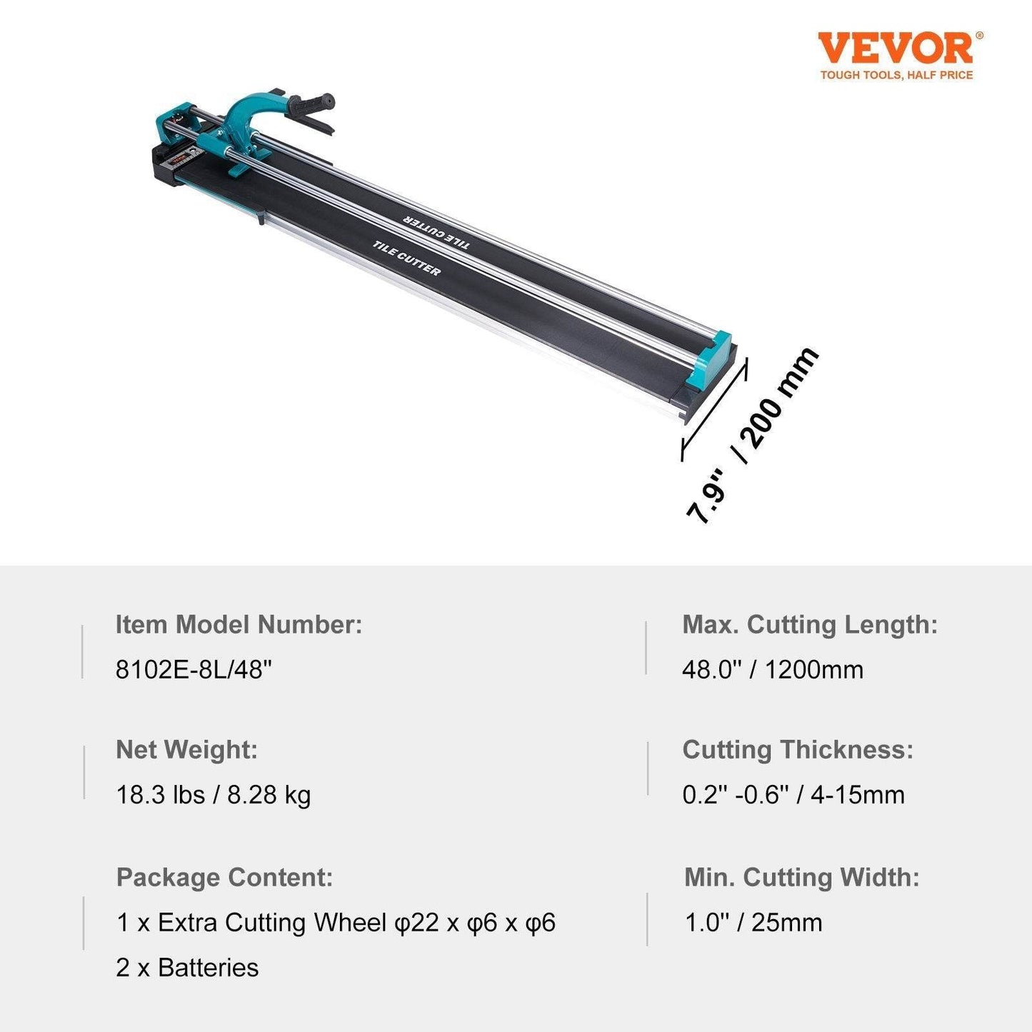 VEVOR Manual Tile Cutter and Shingle cutter High Strength Cutting Wheel - www.Shopthatapp.com #