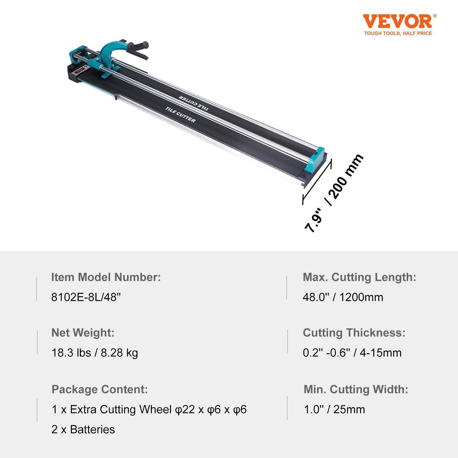 VEVOR Manual Tile Cutter and Shingle cutter High Strength Cutting Wheel - www.Shopthatapp.com #