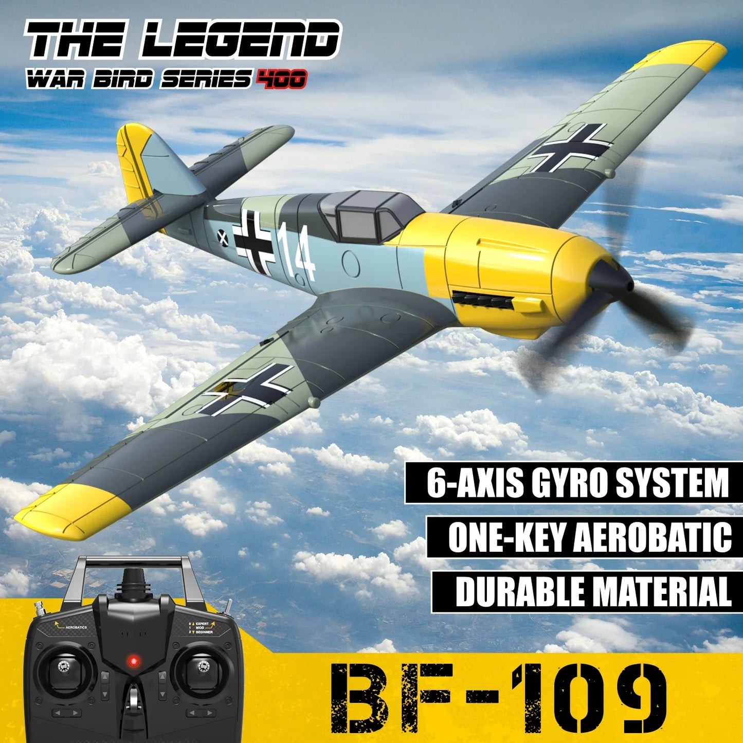 VOLANTEXRC BF109 4CH PNP – Without Radio, Battery & Charger Included - www.Shopthatapp.com #