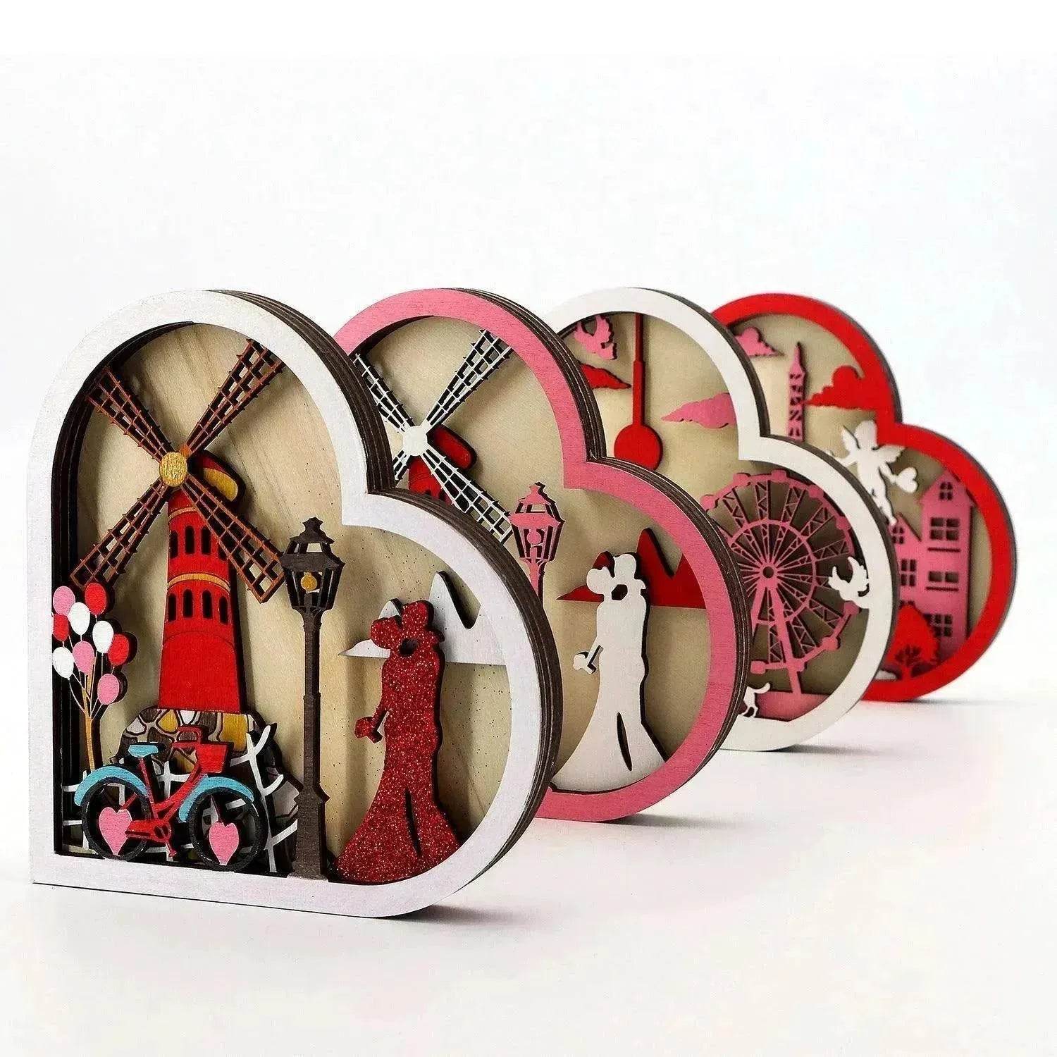 Valentine's Day Ferris Wheel Shape Decoration - www.Shopthatapp.com