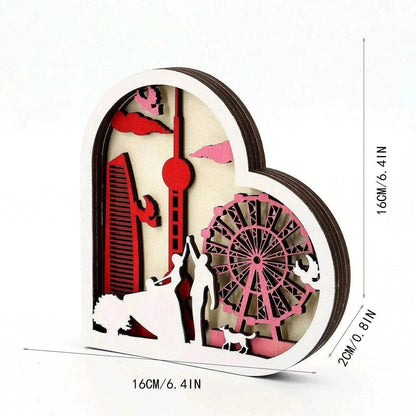 Valentine's Day Ferris Wheel Shape Decoration - www.Shopthatapp.com
