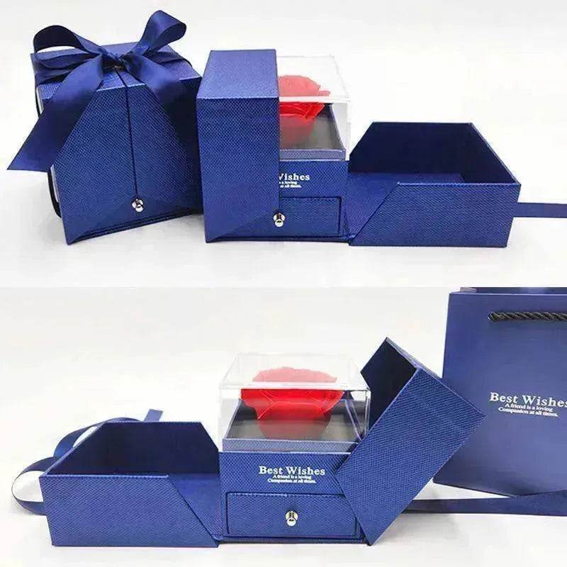Valentine's Day Gift Rose Jewelry Box Set - www.Shopthatapp.com