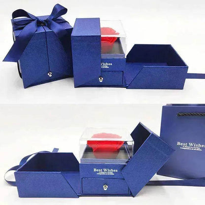 Valentine's Day Gift Rose Jewelry Box Set - www.Shopthatapp.com