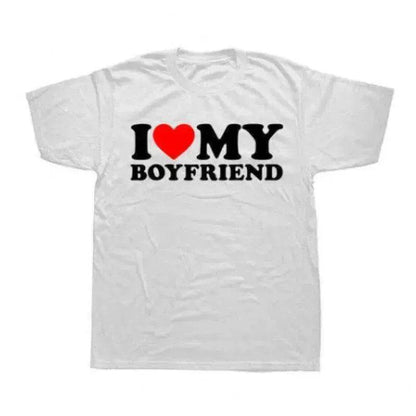 Valentine's Day I Love My Girlfriend Men's T-shirt - www.Shopthatapp.com