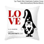 Valentine's Day Red Cartoon Letter Series Peach Skin Sofa Pillowcase - www.Shopthatapp.com