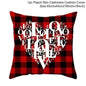 Valentine's Day Red Cartoon Letter Series Peach Skin Sofa Pillowcase - www.Shopthatapp.com