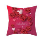 Valentine's Day Red Heart Linen Pillowcase - www.Shopthatapp.com