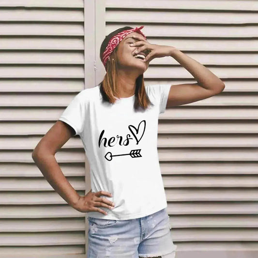 Valentine's Day T-shirt Couple Short Sleeve - www.Shopthatapp.com