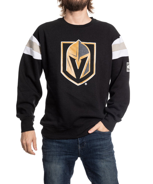 Vegas Golden Knights Varsity Retro Style Crewneck Sweater - www.Shopthatapp.com