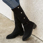 Versatile Riding European And American Trendy Unique Mid-calf Boots - www.Shopthatapp.com