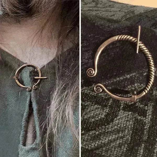 Viking Cowboy Badge Belt Buckle Collar Brooch - www.Shopthatapp.com