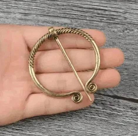 Viking Cowboy Badge Belt Buckle Collar Brooch - www.Shopthatapp.com