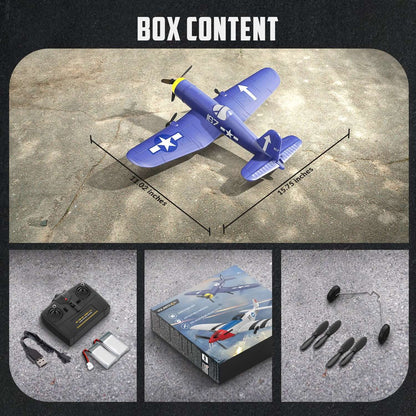 Volantex RC F4U Corsair 3CH RTF EPP Plane w/ Gyro 2.4GHz for Kids & Beginners - www.Shopthatapp.com #