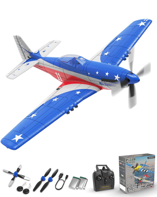 VolantexRC Miss America P-51D Mustang 4CH RC Warbird Airplane w/ XPilot & Gyro - www.Shopthatapp.com #