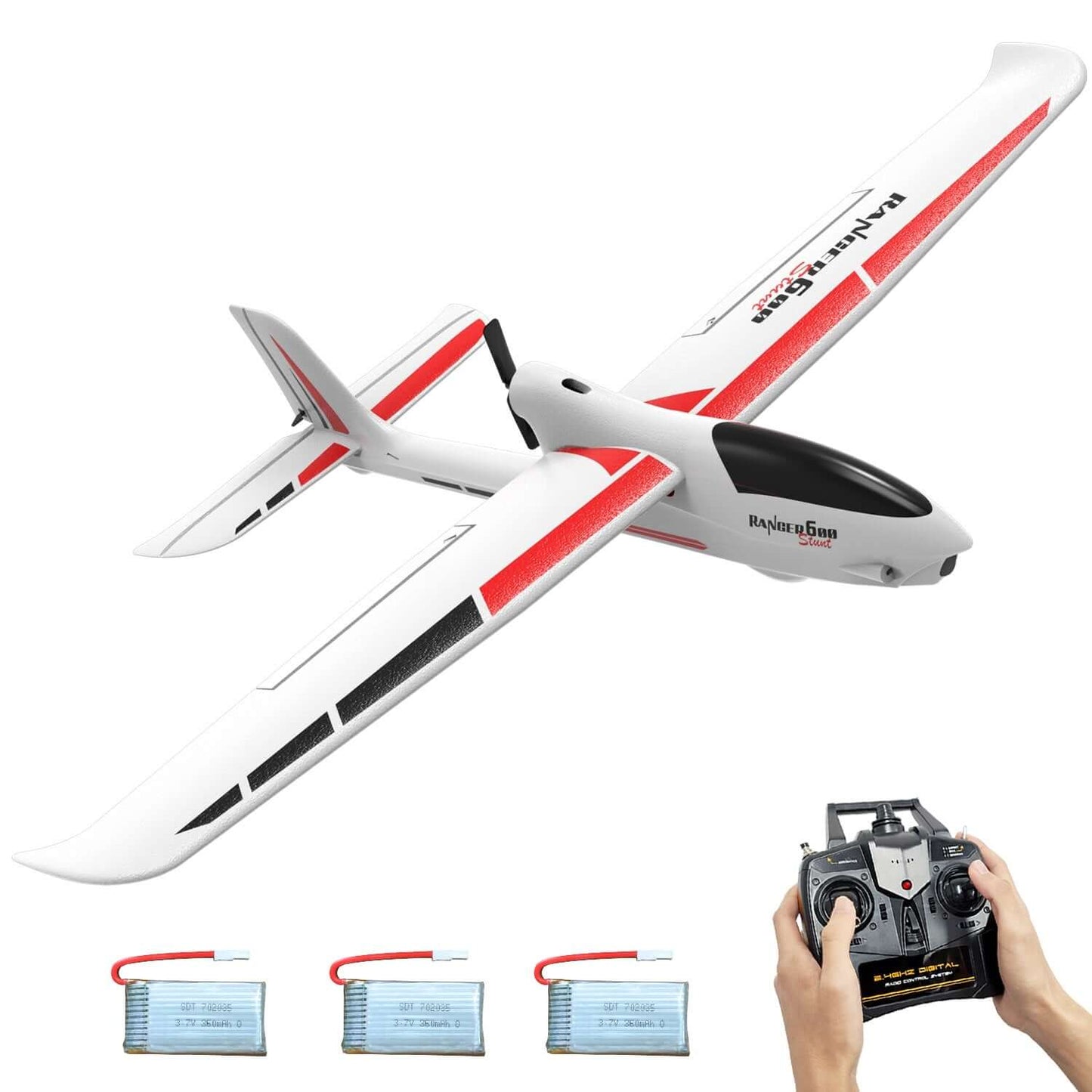 VolantexRC Ranger 600 V2 4CH RC Airplane with XPilot Gyro and One-Key Aerobatics - www.Shopthatapp.com #