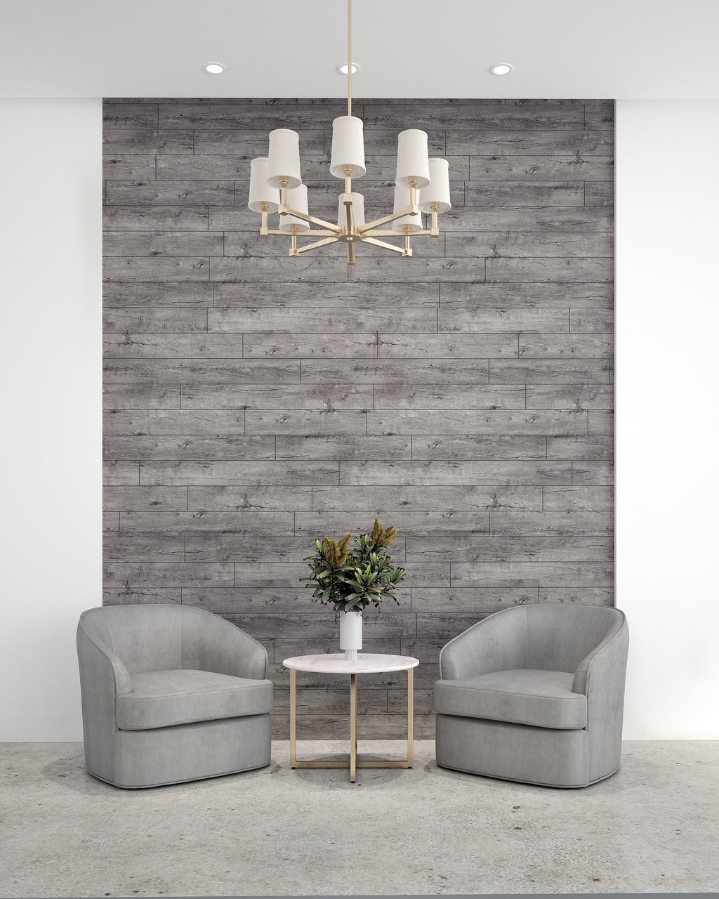 Revêtement mural "Gris Béton" 10.6 pi2 - www.Shopthatapp.com