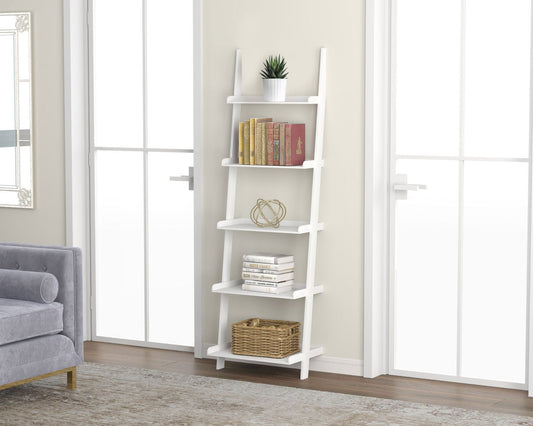 Wall Shelf White 5 Tier With Borders-Home decor-www.Shopthatapp.com-DecoElegance