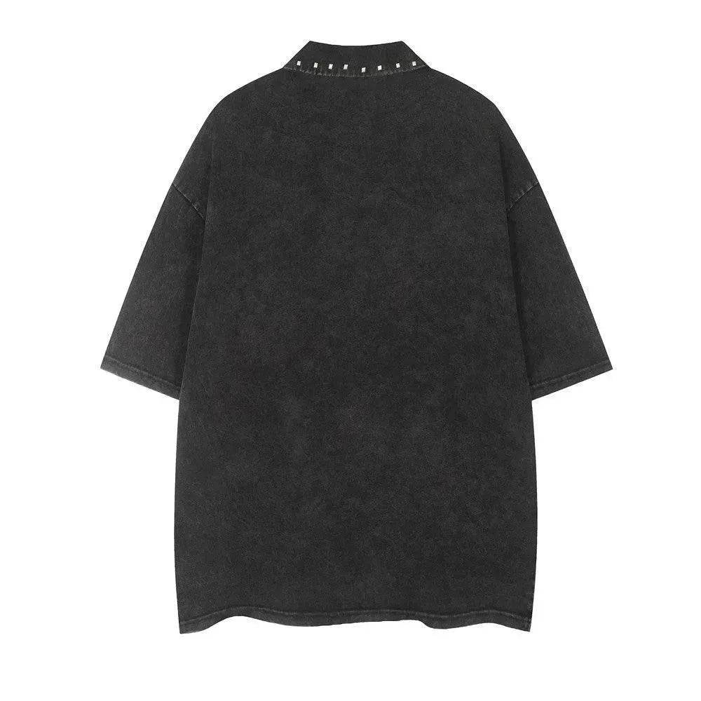 Washed And Worn Polo Shirt Men's Summer - www.Shopthatapp.com #