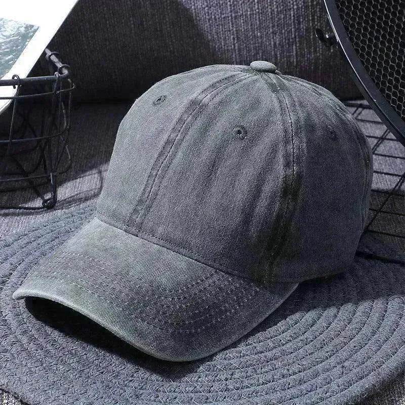 Washed Baseball Caps For Men And Women Outdoor Distressed Sun Hats Simple Caps - www.Shopthatapp.com