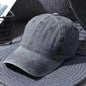 Washed Baseball Caps For Men And Women Outdoor Distressed Sun Hats Simple Caps - www.Shopthatapp.com
