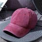 Washed Baseball Caps For Men And Women Outdoor Distressed Sun Hats Simple Caps - www.Shopthatapp.com
