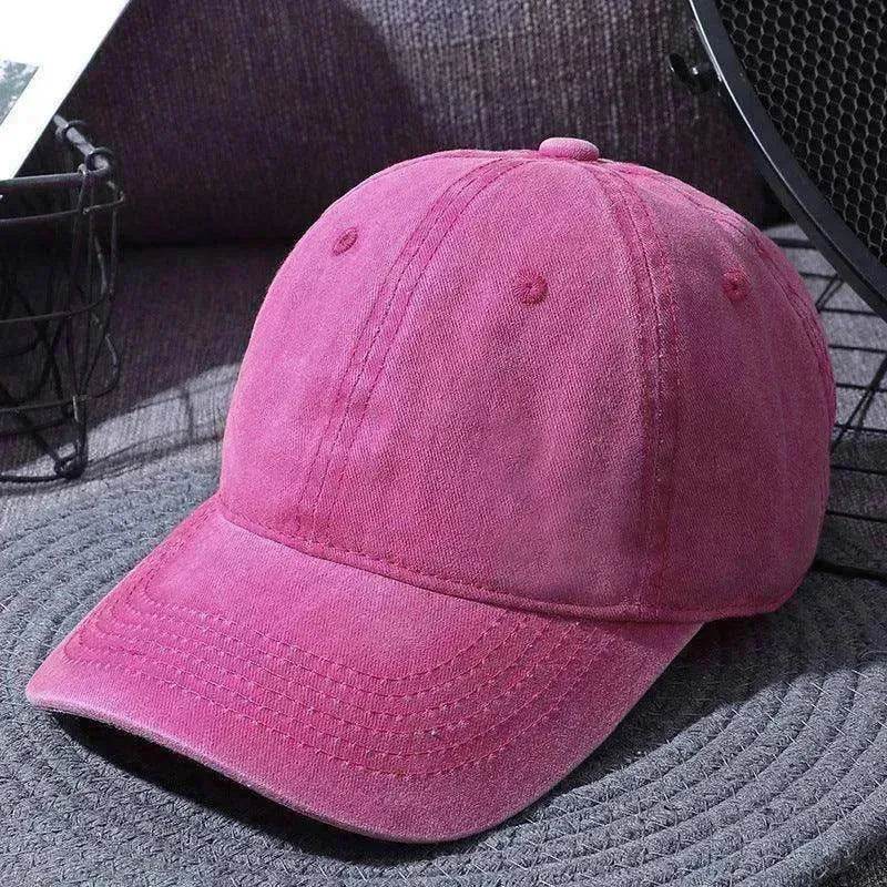 Washed Baseball Caps For Men And Women Outdoor Distressed Sun Hats Simple Caps - www.Shopthatapp.com