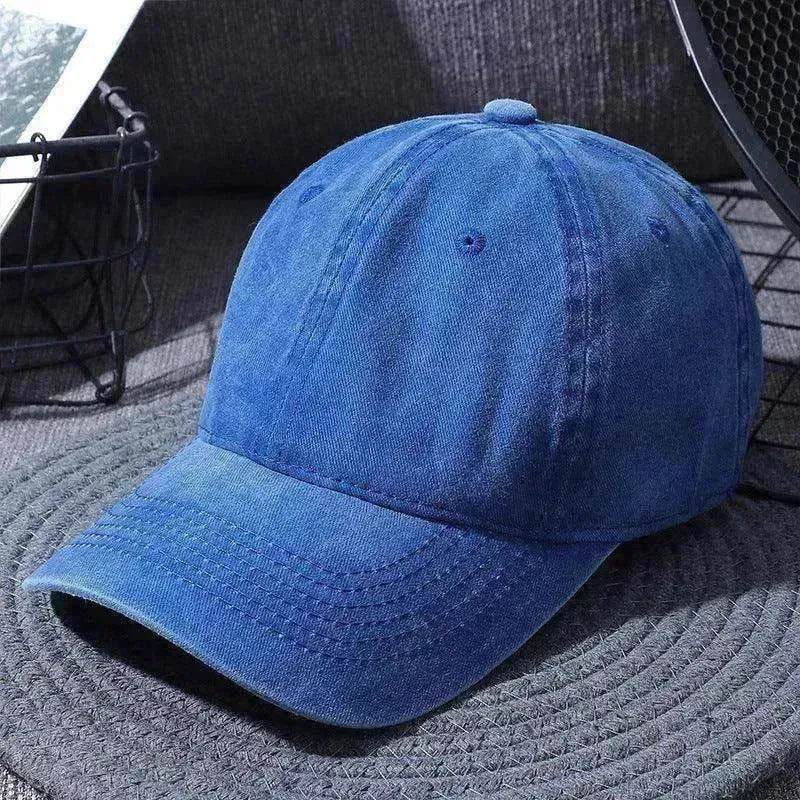 Washed Baseball Caps For Men And Women Outdoor Distressed Sun Hats Simple Caps - www.Shopthatapp.com