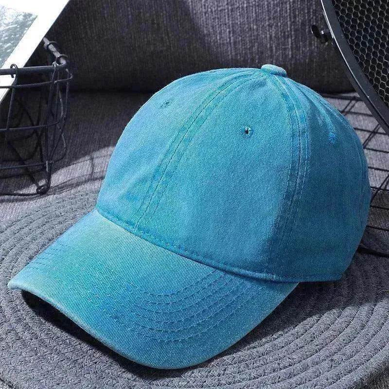 Washed Baseball Caps For Men And Women Outdoor Distressed Sun Hats Simple Caps - www.Shopthatapp.com