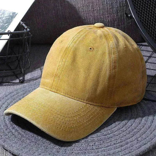 Washed Baseball Caps For Men And Women Outdoor Distressed Sun Hats Simple Caps - www.Shopthatapp.com #