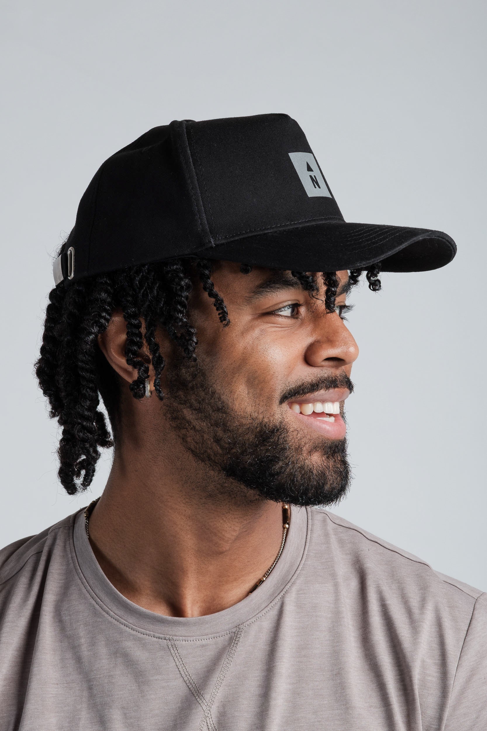 Water-Resistant Cap with Reflective "N" - www.Shopthatapp.com #