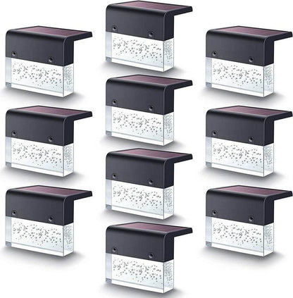 Waterproof New RGB LED Solar Light Step Fence Light - www.Shopthatapp.com #