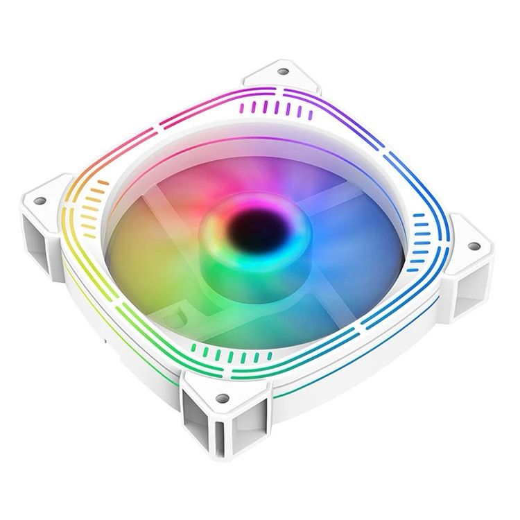 120mm PC Computer Case Fan Cooling Cooler 6PIN Adjustable RGB Led 12cm Mute Ventilador 5V DC ARGB Fans Adjust Speed Aura Sync Black / White - www.Shopthatapp.com