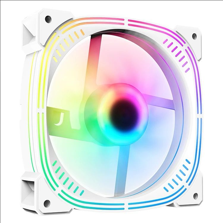 120mm PC Computer Case Fan Cooling Cooler 6PIN Adjustable RGB Led 12cm Mute Ventilador 5V DC ARGB Fans Adjust Speed Aura Sync Black / White - www.Shopthatapp.com