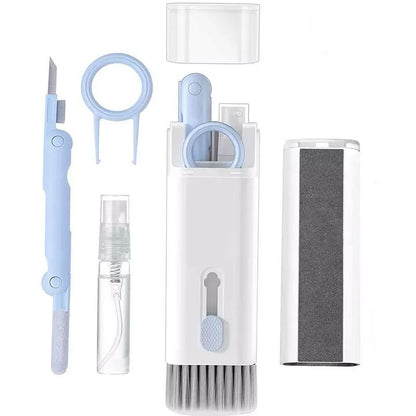 Kit de nettoyage 7 en 1 pour clavier, écouteurs, appareils électroniques, brosse de nettoyage pour ordinateur et téléphone