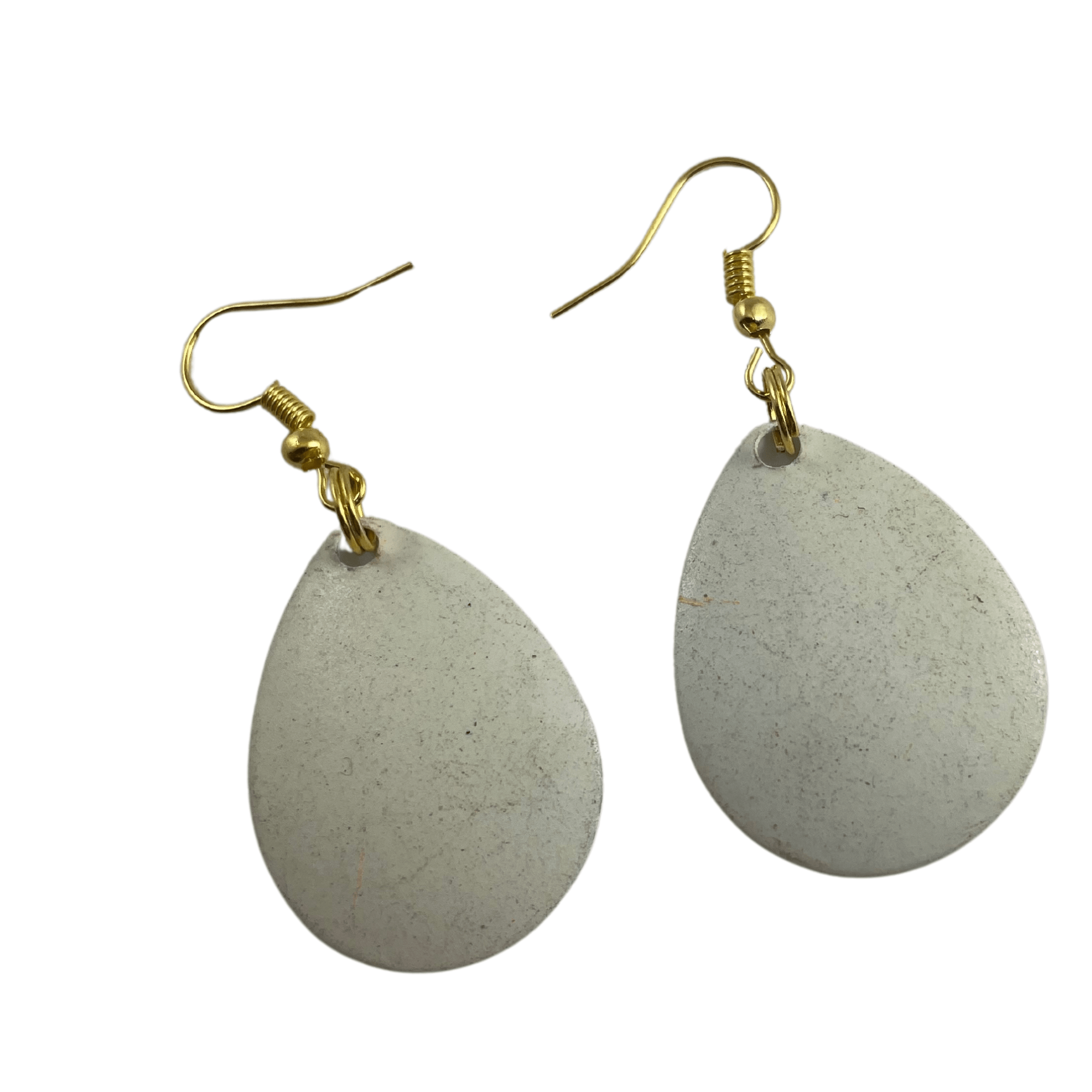 Colorado White Painted Spinner Blade Earrings - www.Shopthatapp.com