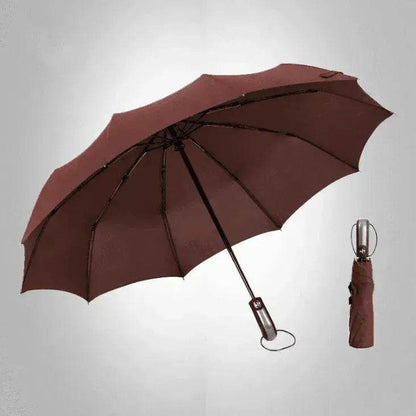 Windproof Auto Luxury Umbrella for Rain, Black Coating - www.Shopthatapp.com
